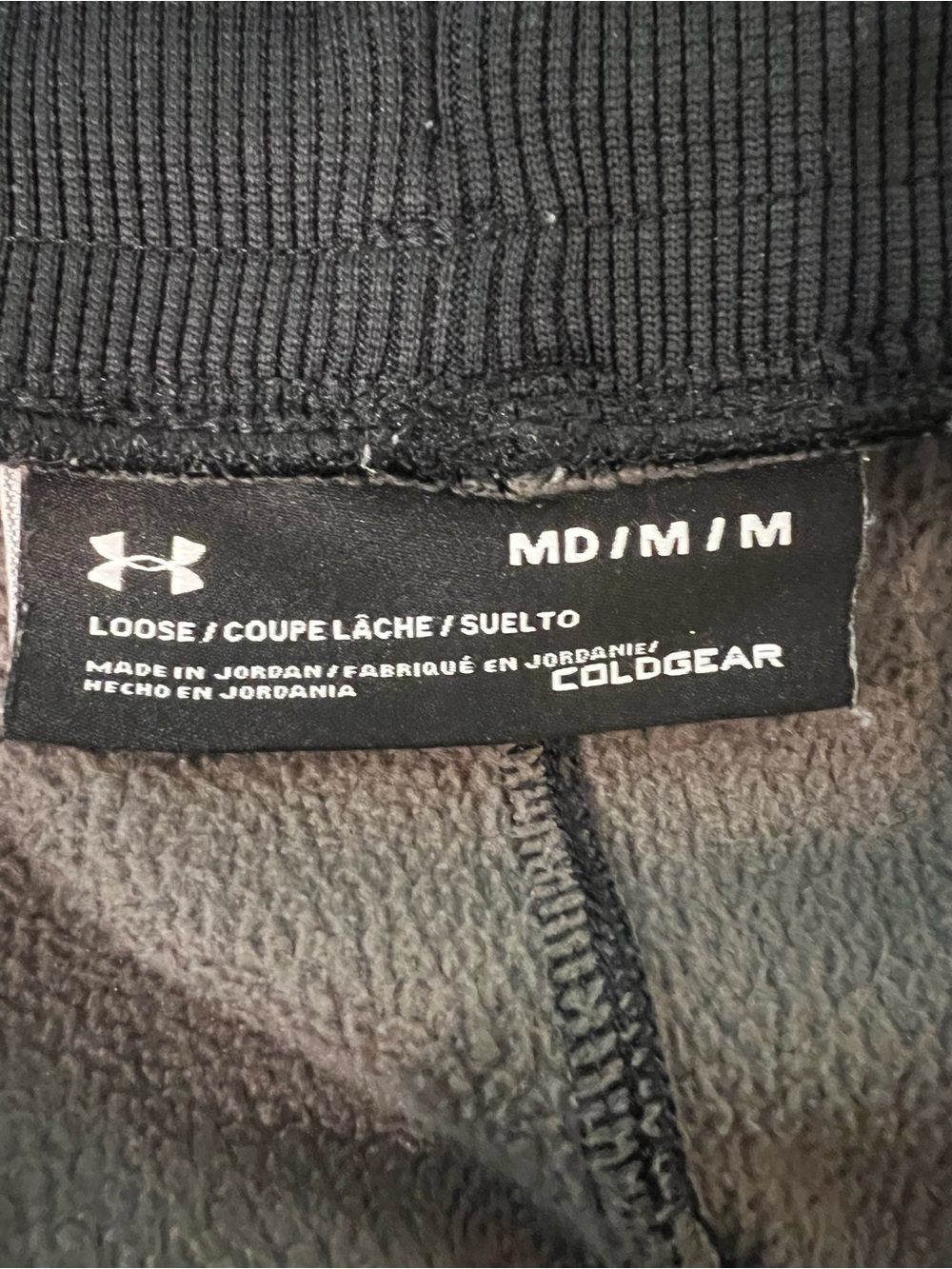 Under Armour ColdGear Fleece Joggers - Black/Grey